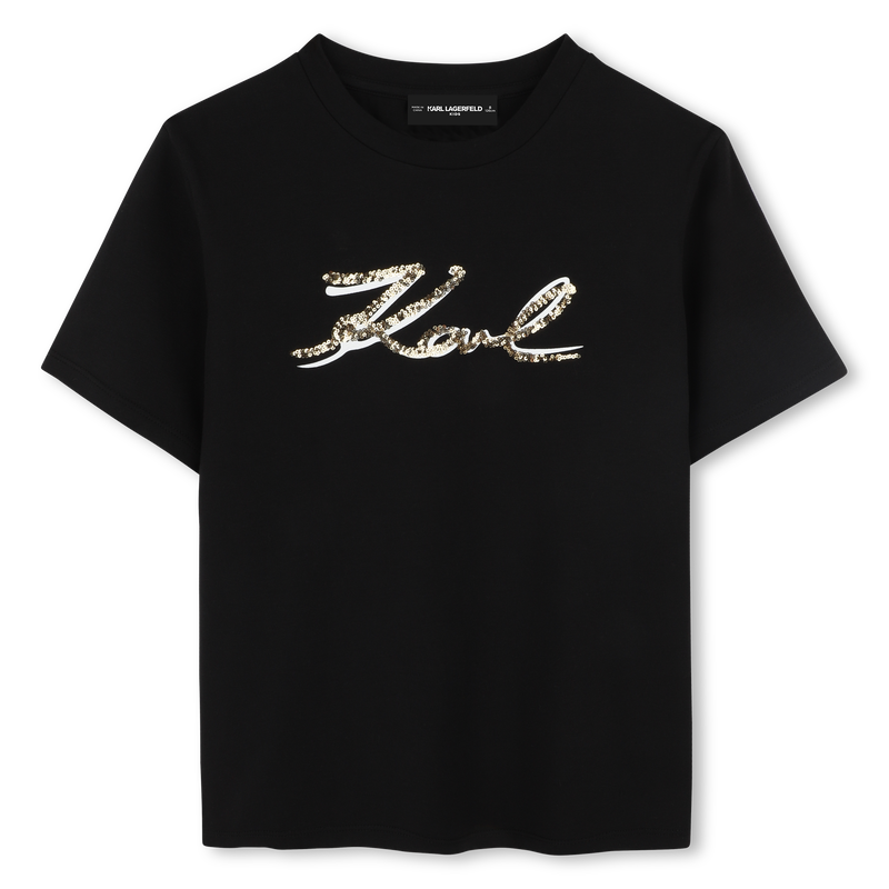 T-shirt with sequins KARL LAGERFELD KIDS 
                    FILLE