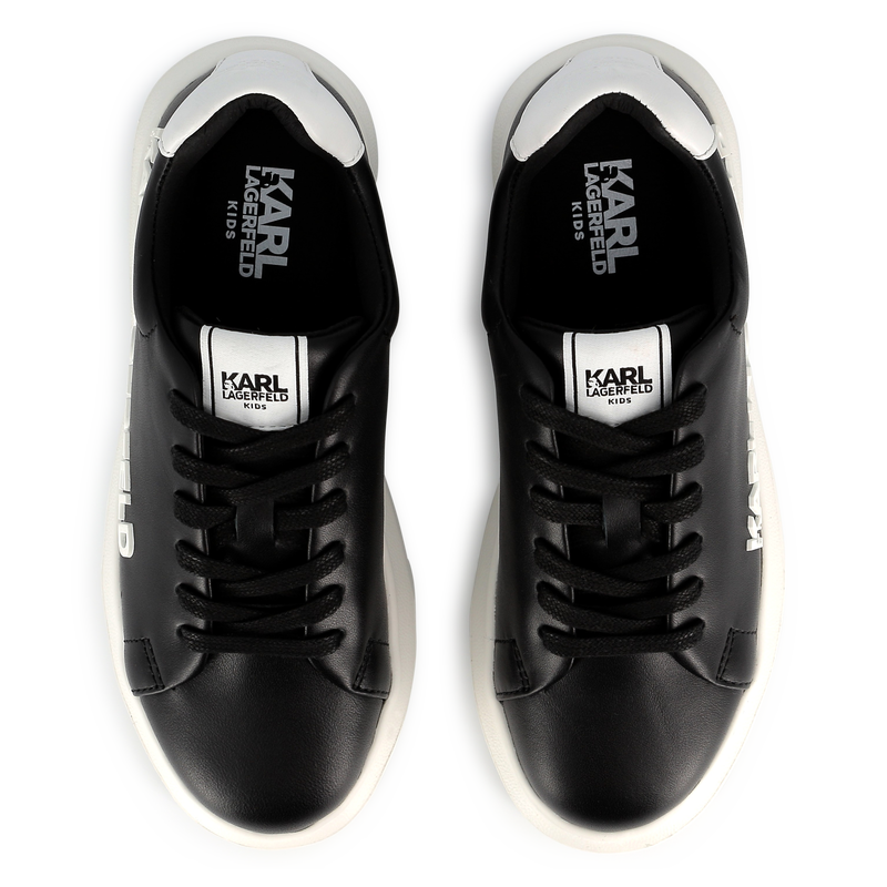 Lace-up leather sneakers KARL LAGERFELD KIDS 
                    UNISEXE