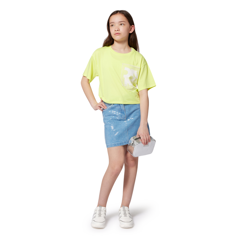 Two-material lace-up sneakers DKNY 
                    FILLE