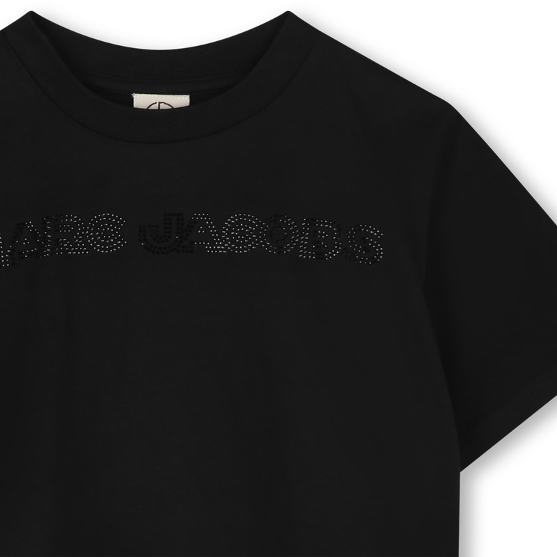 Cropped T-shirt with diamantés MARC JACOBS 
                    FILLE