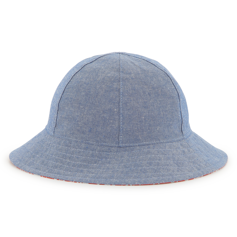 Reversible cotton bucket hat KENZO KIDS 
                    UNISEXE