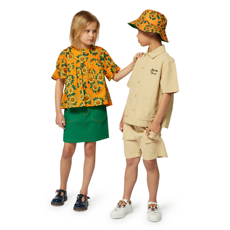 Cotton satin blouse KENZO KIDS 
                    FILLE