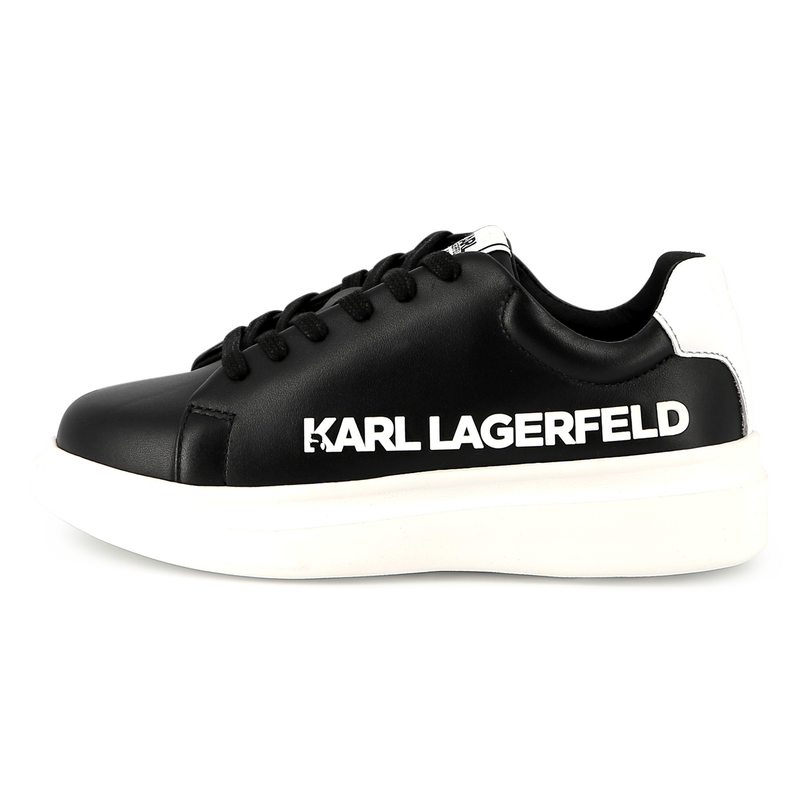 Lace-up leather sneakers KARL LAGERFELD KIDS 
                    UNISEXE