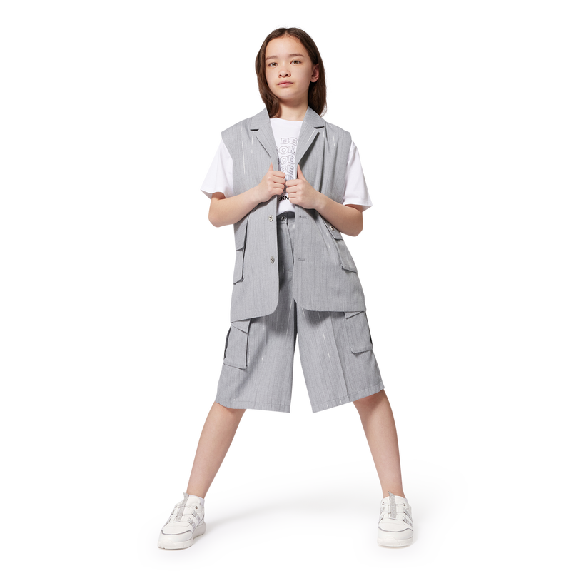 Two-material lace-up sneakers DKNY 
                    FILLE